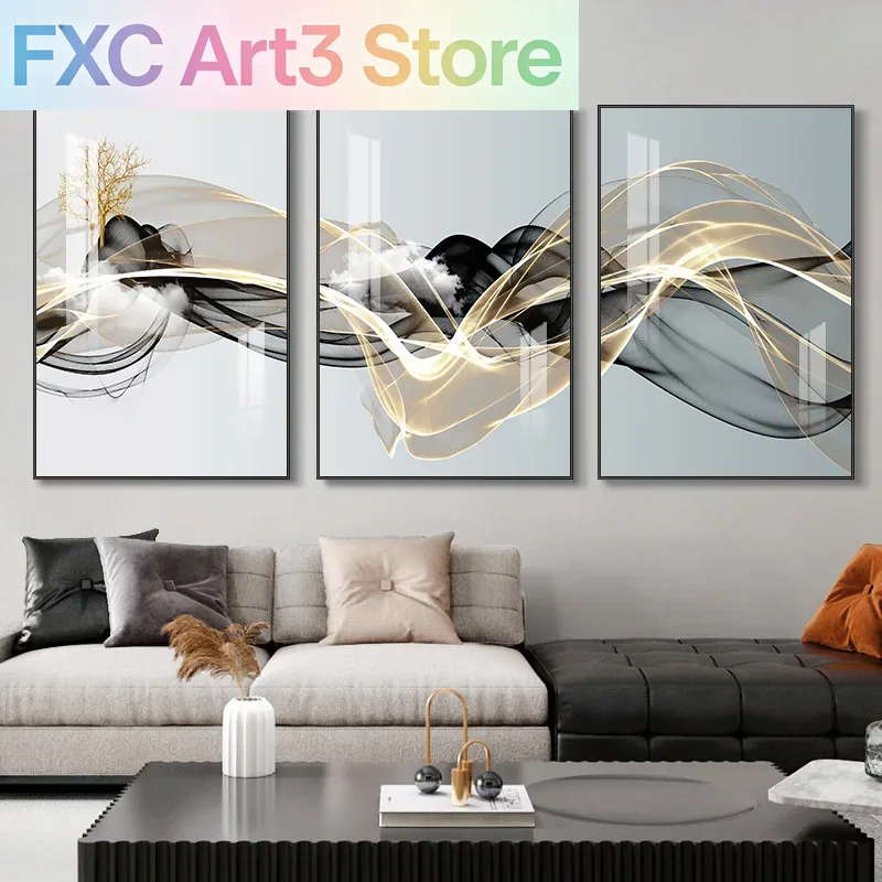 Home Decor Luxury - 3pcs/Set frameless 3 Nordic Luxury Ribbon