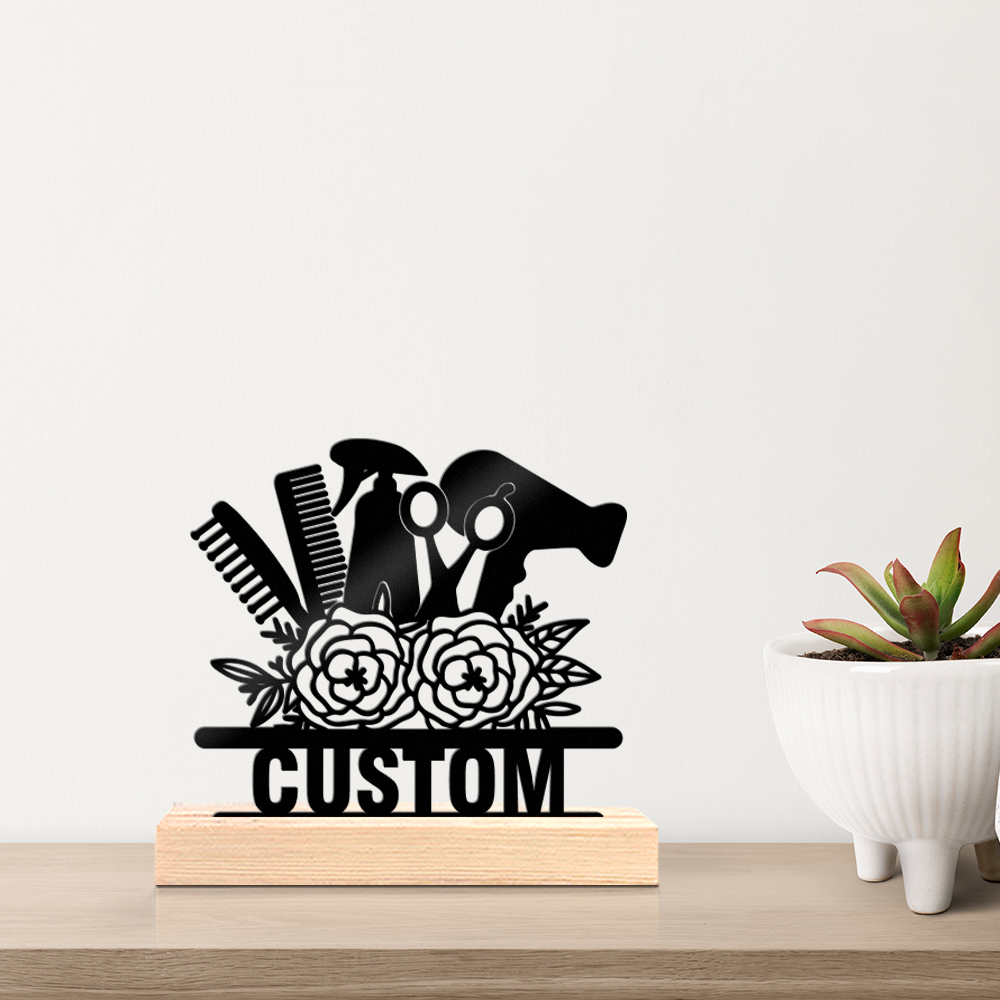 Home Decor For Wedding - 1pc Fashionable Personalized Custom Metal Statue