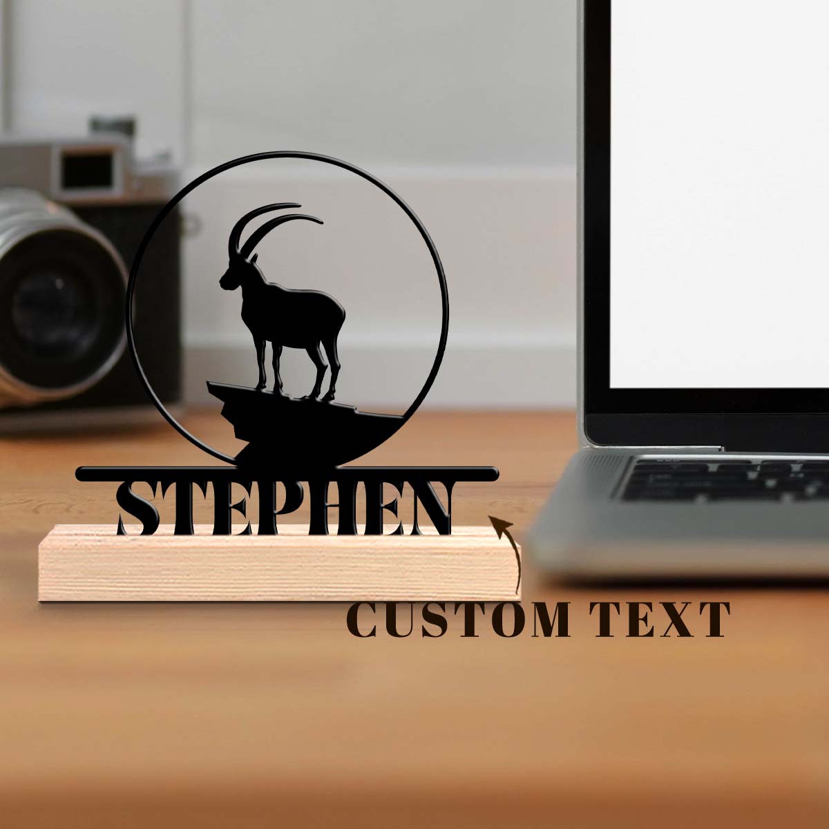 Home Decor For Wedding - 1pc Personalized Iron Desktop Ornament Custom