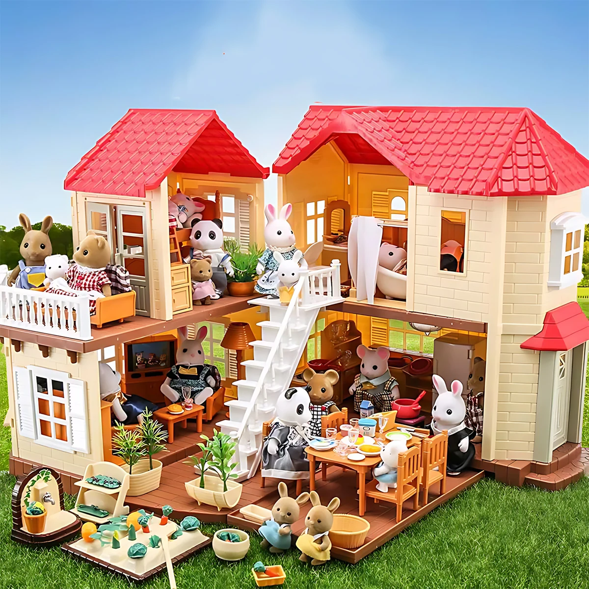 Home Decor Kitchen - Miniature Furniture 1:12 Dollhouse Kitchen Livingroom