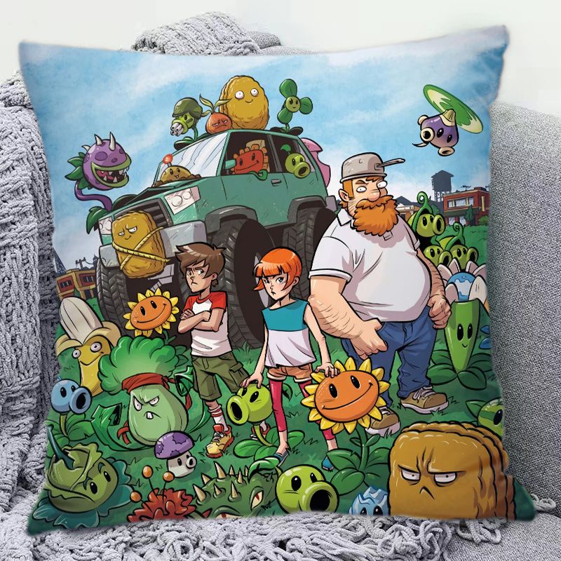 Plants Vs. Zombies Cute Cartoo - Home Decor Sofa 评论和价格