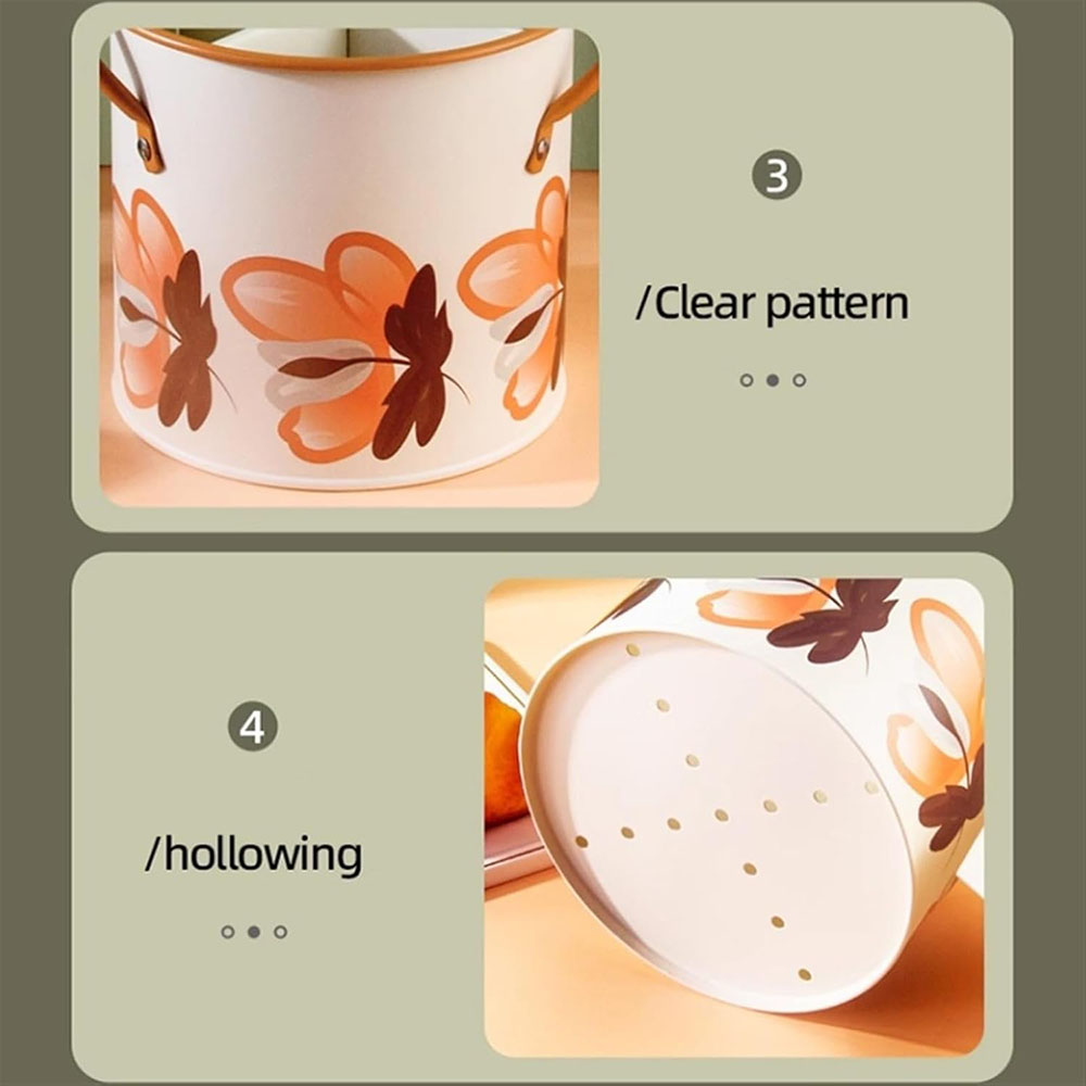 Retro Tableware Storage Bucket - Home Decor Kitchen 评论和价格