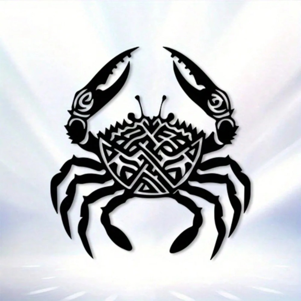 Crab Metal Wall Decor Tribal P - Home Decor Nautical 评论和价格