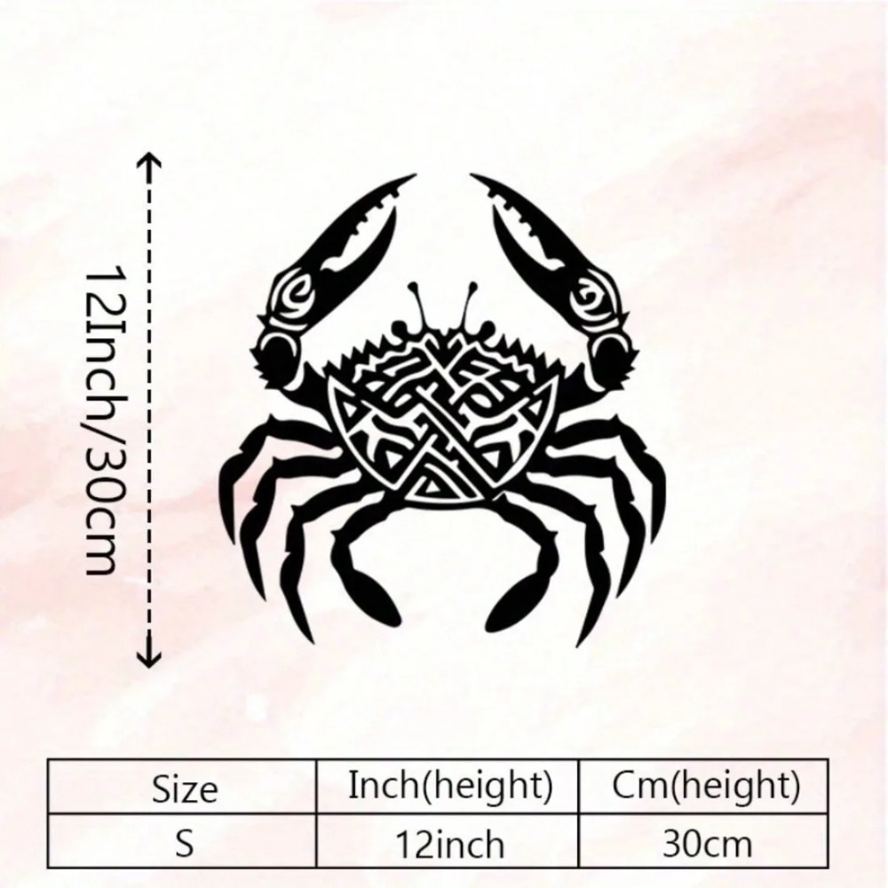 Crab Metal Wall Decor Tribal P - Home Decor Nautical 评论和价格