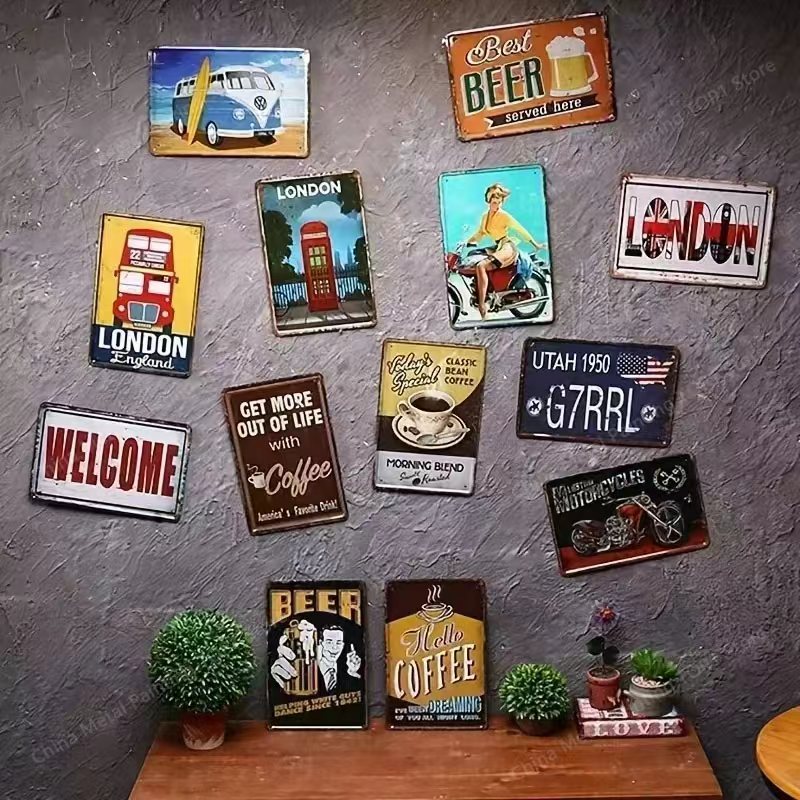 Metal Signs Vintage Metal Plat - Home Decor Luxury 评论和价格