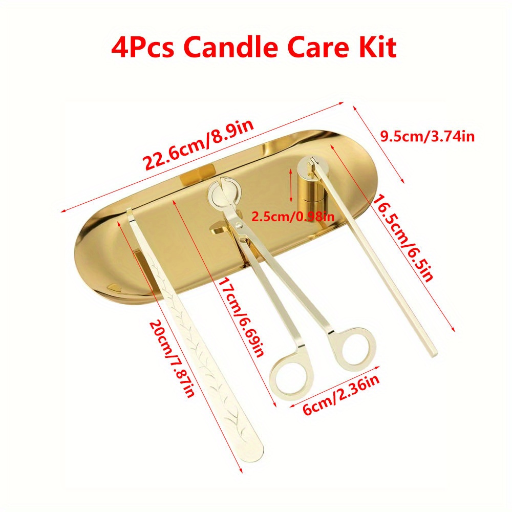 4pcs/set Luxury Candle Care Ki - Home Decor Luxury 评论和价格