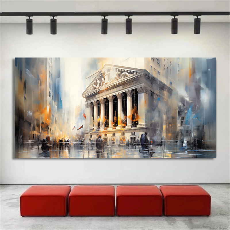 New York Stock Exchange Abstra - Home Decor Exchange 评论和价格