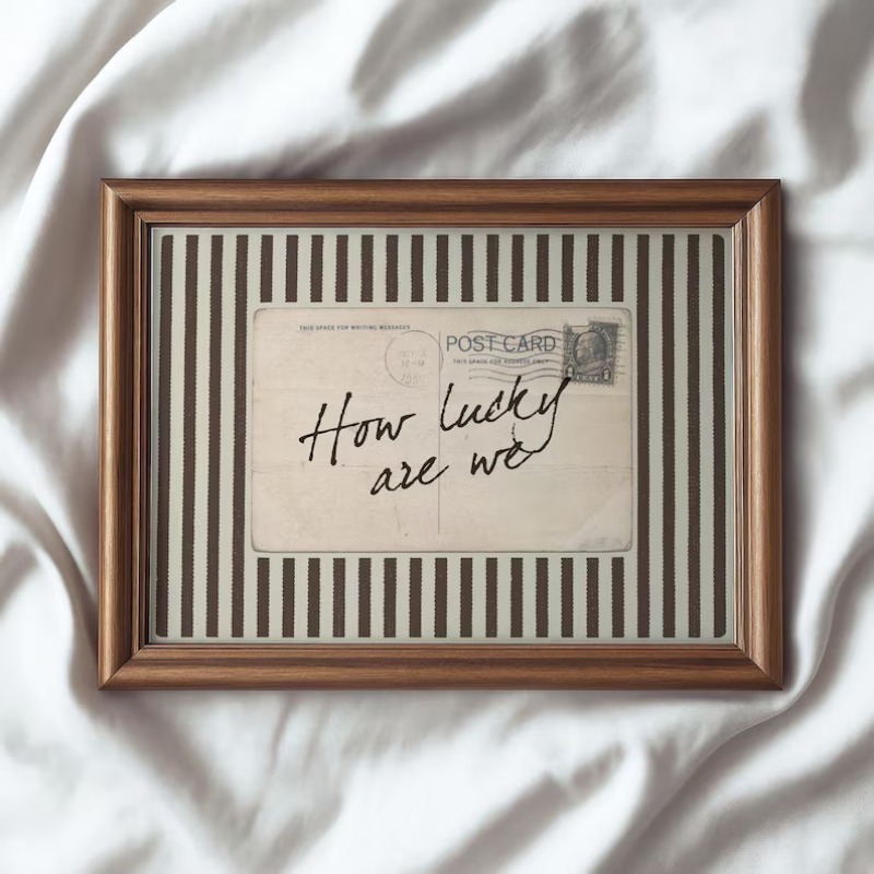 Vintage Striped How Lucky Are  - Home Decor How To 评论和价格