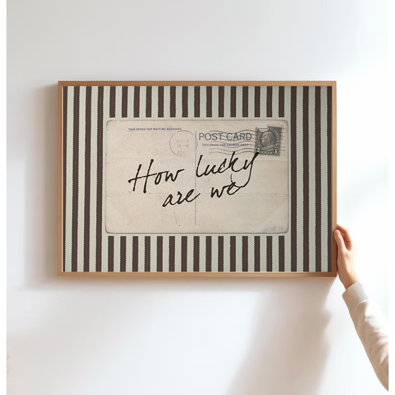 Vintage Striped How Lucky Are  - Home Decor How To 评论和价格