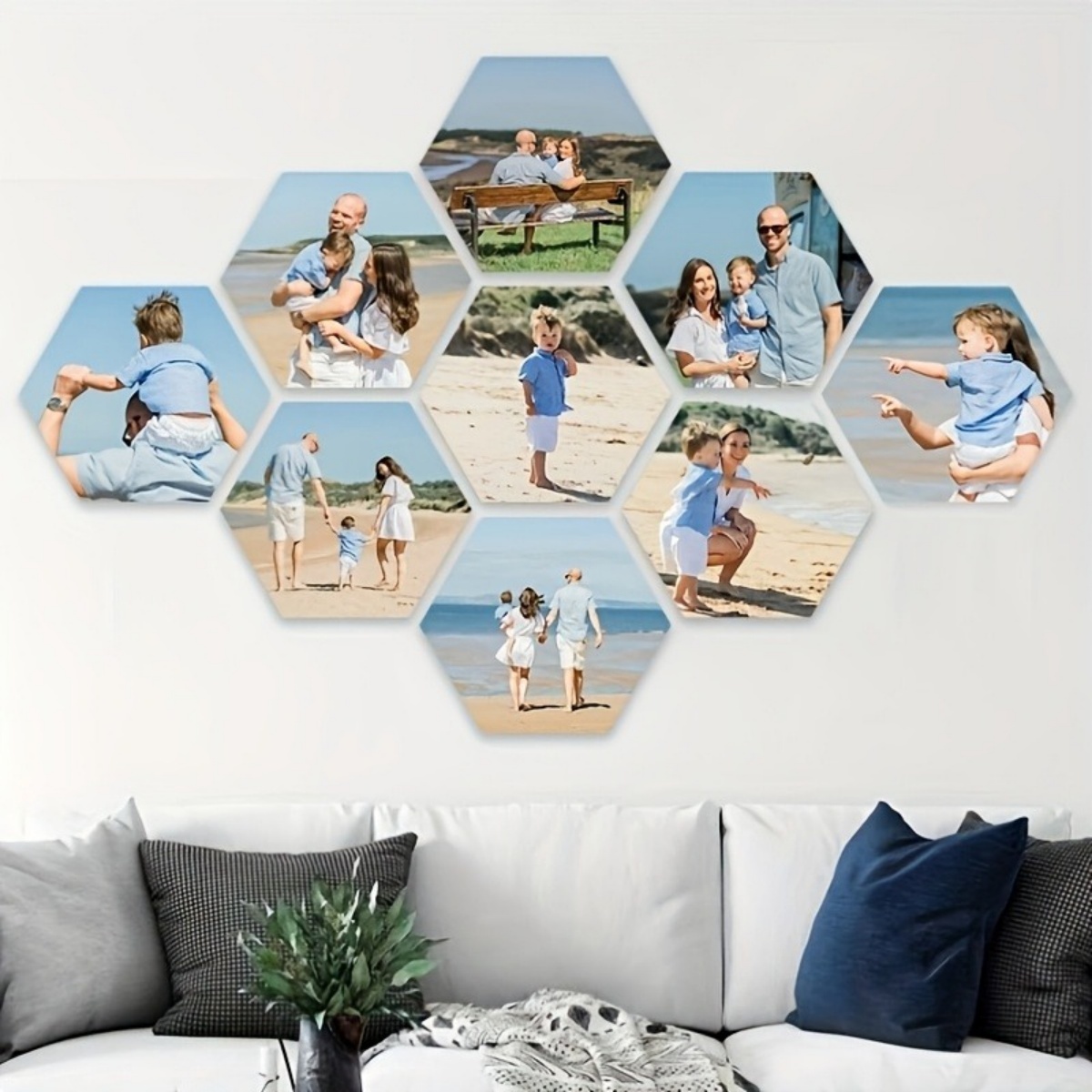 Custom Wall Decor — Modern Hex - Home Decor For Wedding 评论和价格