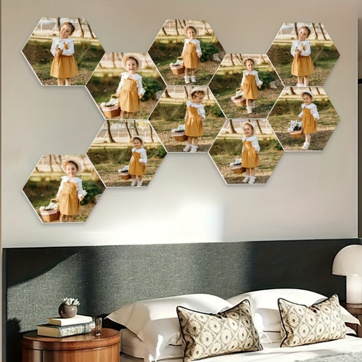 Custom Wall Decor — Modern Hex - Home Decor For Wedding 评论和价格