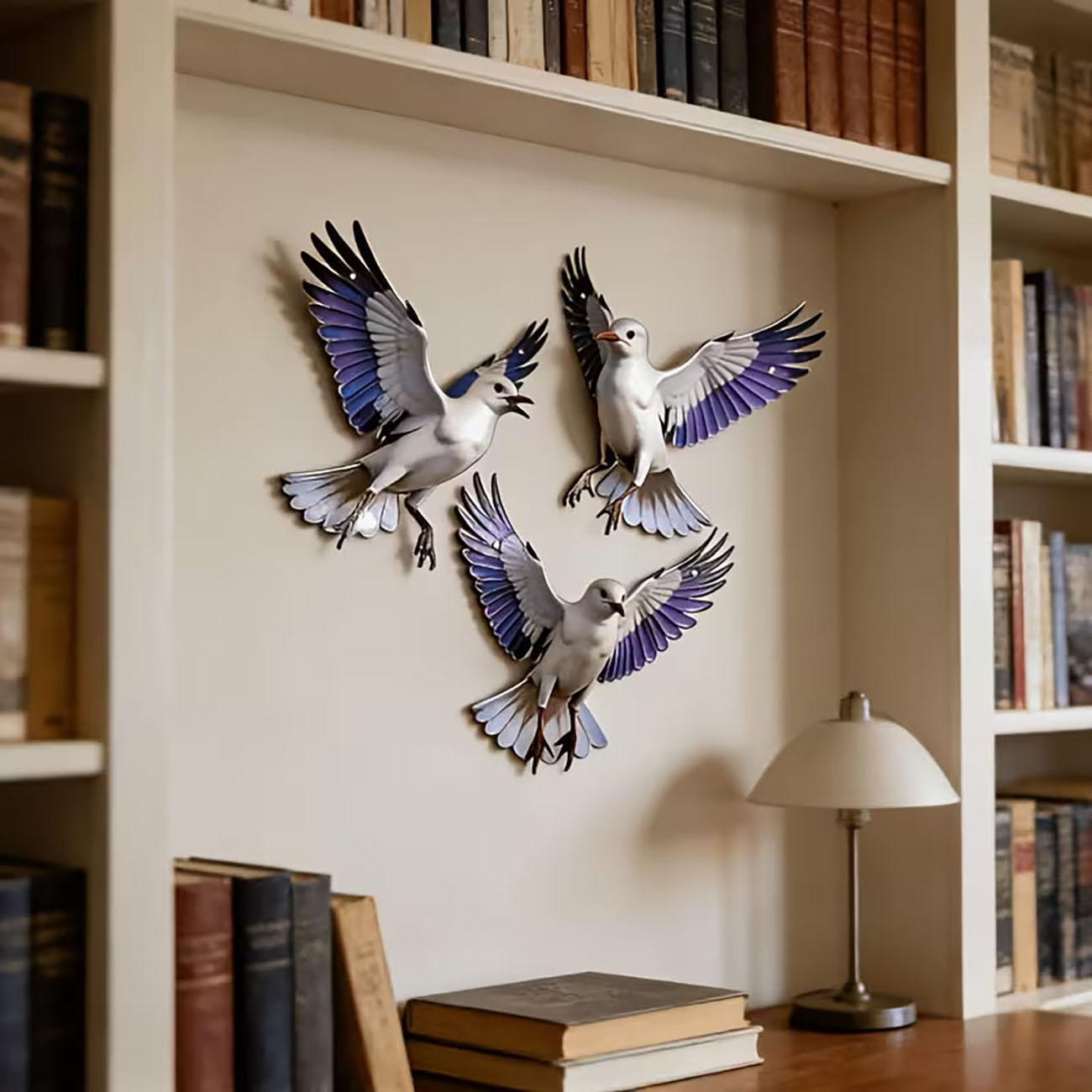 3 Pcs 2D Flat Wooden Seagull W - Home Decor Nautical 评论和价格