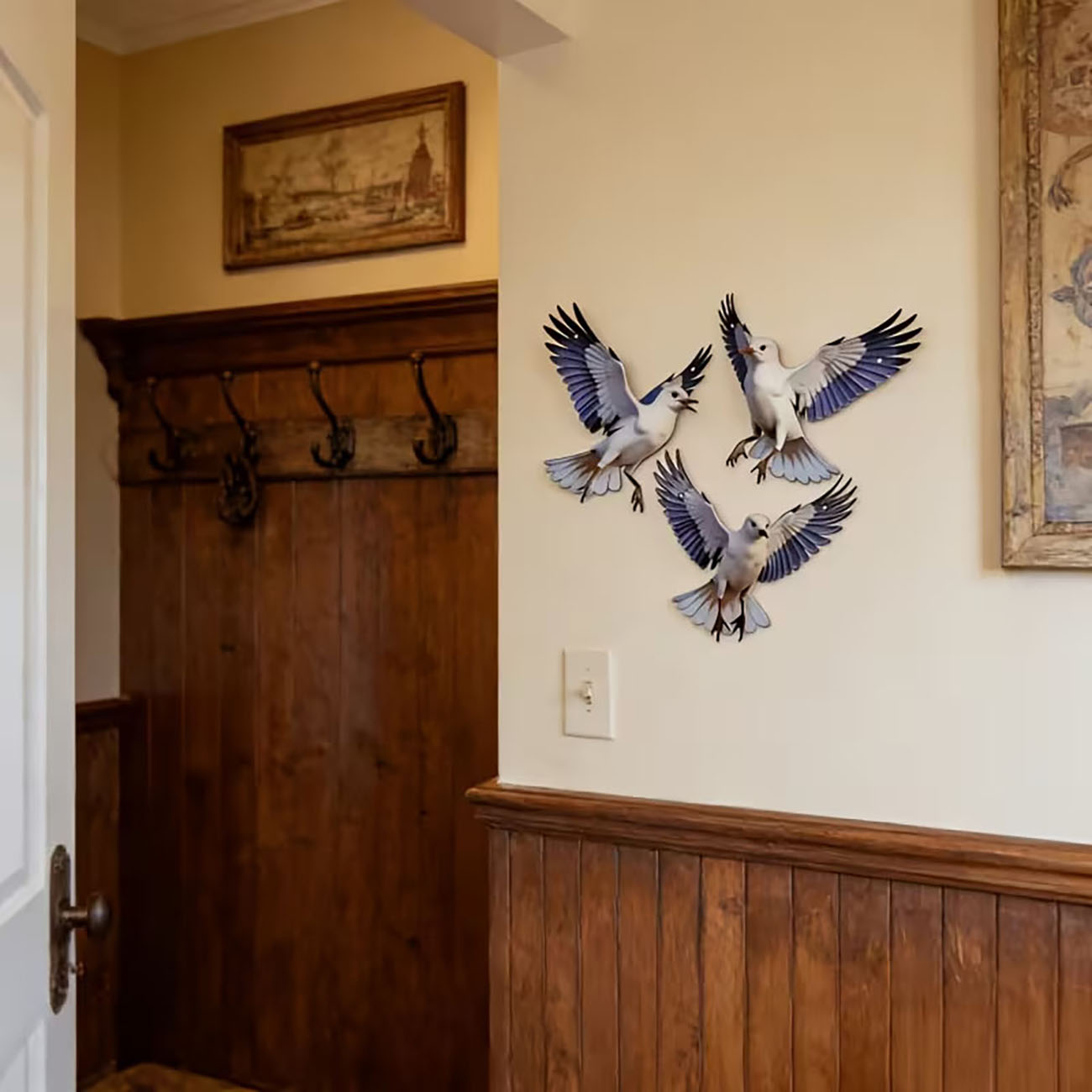 3 Pcs 2D Flat Wooden Seagull W - Home Decor Nautical 评论和价格
