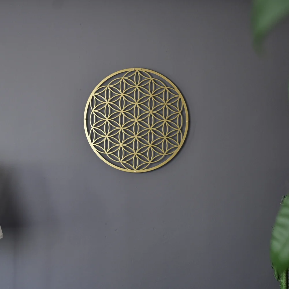 Flower of Life Metal Wall Art  - Home Decor Sofa 评论和价格