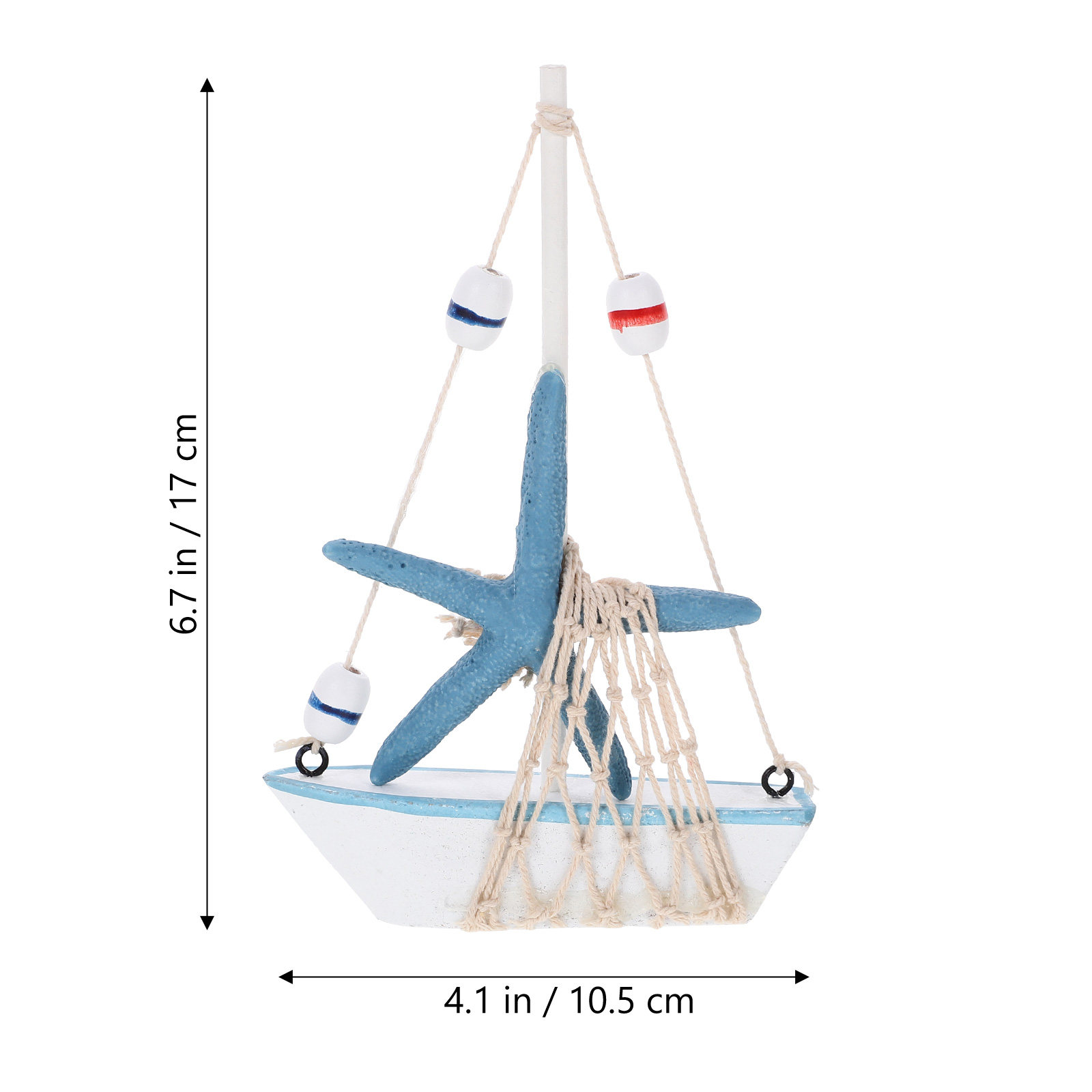 Wooden Sailboat Decoration Nau - Home Decor Nautical 评论和价格