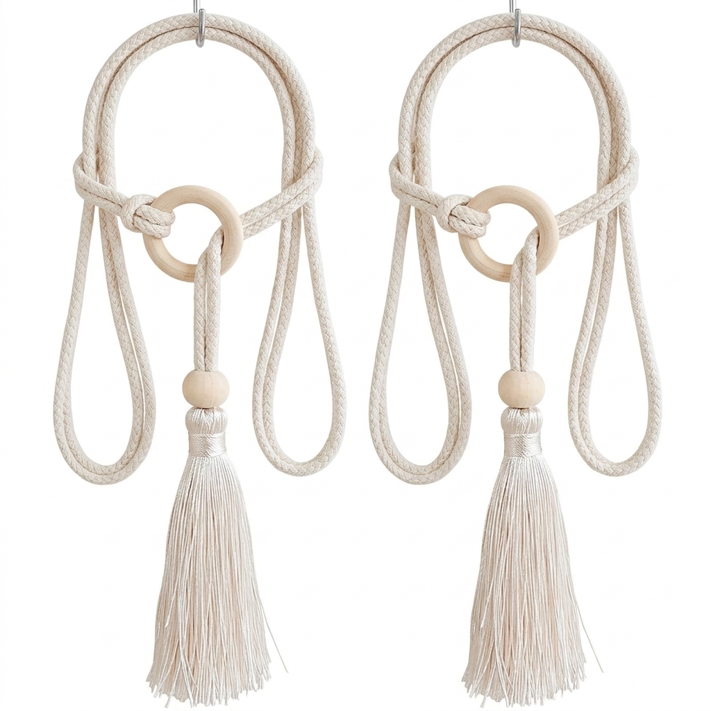 Curtain Tiebacks 1 Pair Modern - Home Decor Luxury 评论和价格