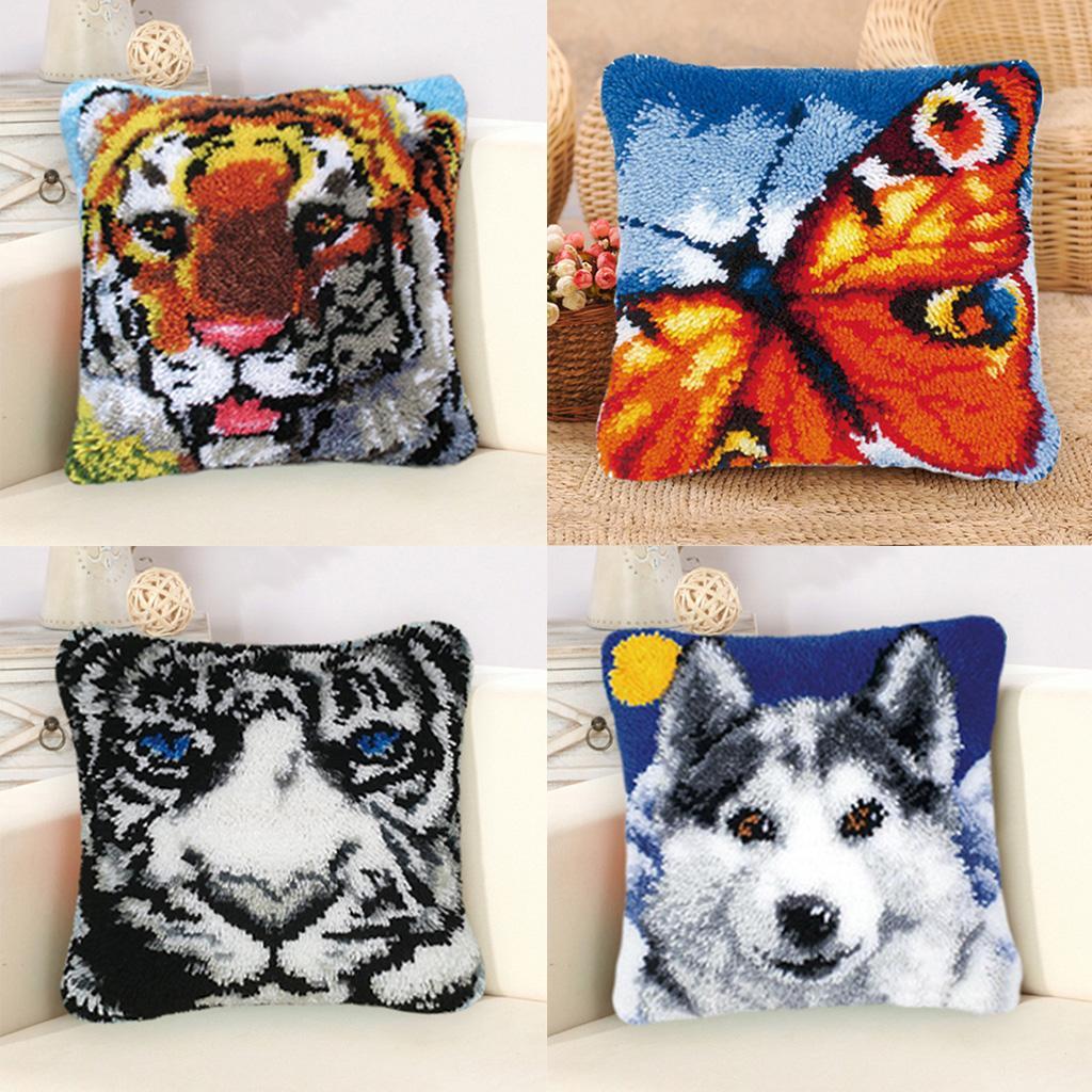 Pillow Latch Hook Rug Kit Hand - Home Decor Sofa 评论和价格