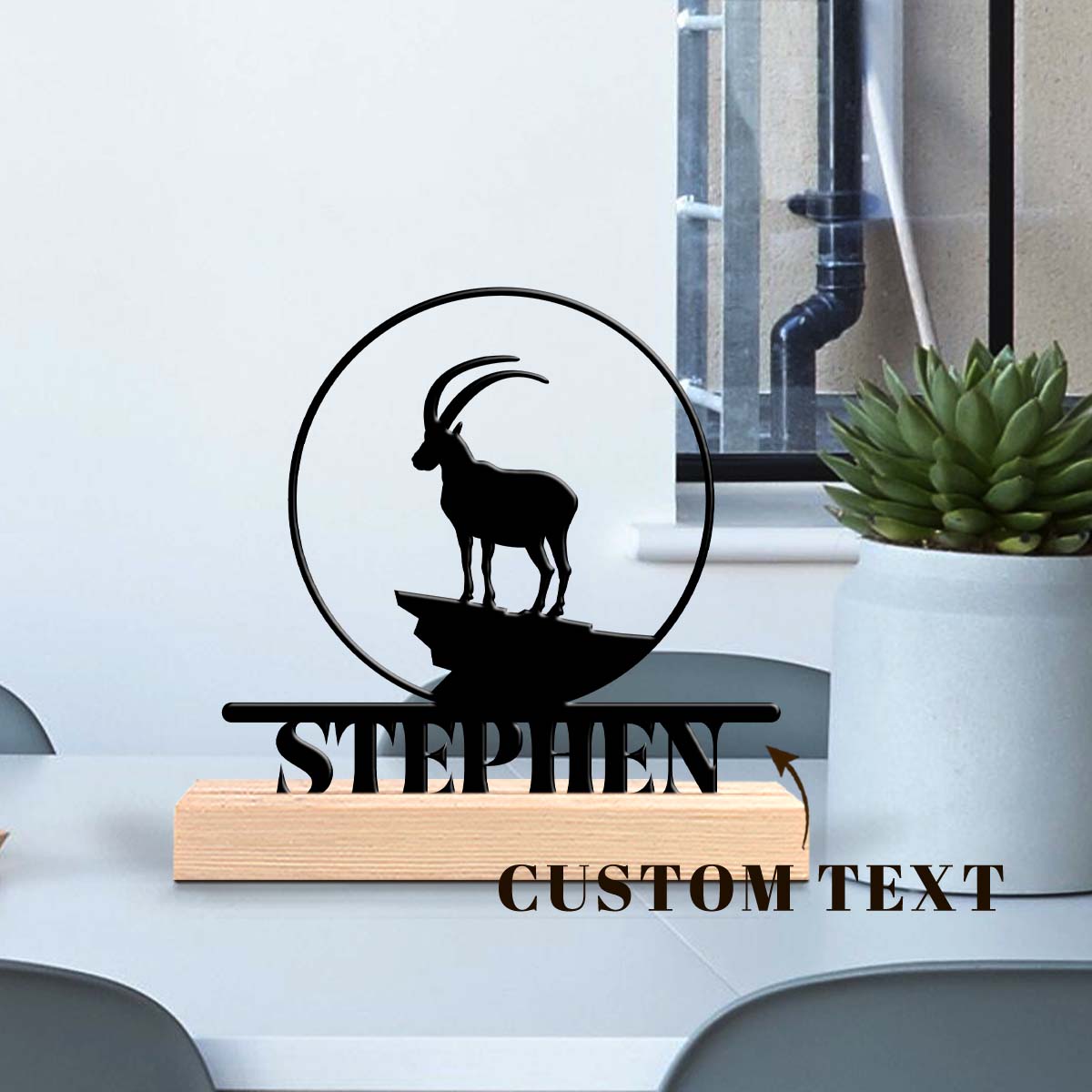 1pc Personalized Iron Desktop  - Home Decor For Wedding 评论和价格