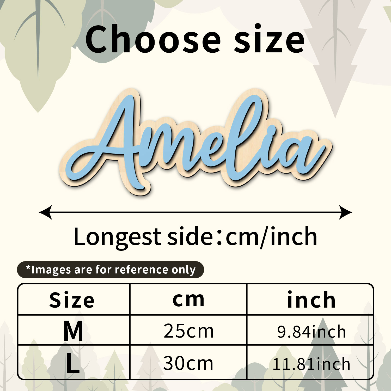 1pc Customized Wooden Name Dec - Home Decor For Wedding 评论和价格