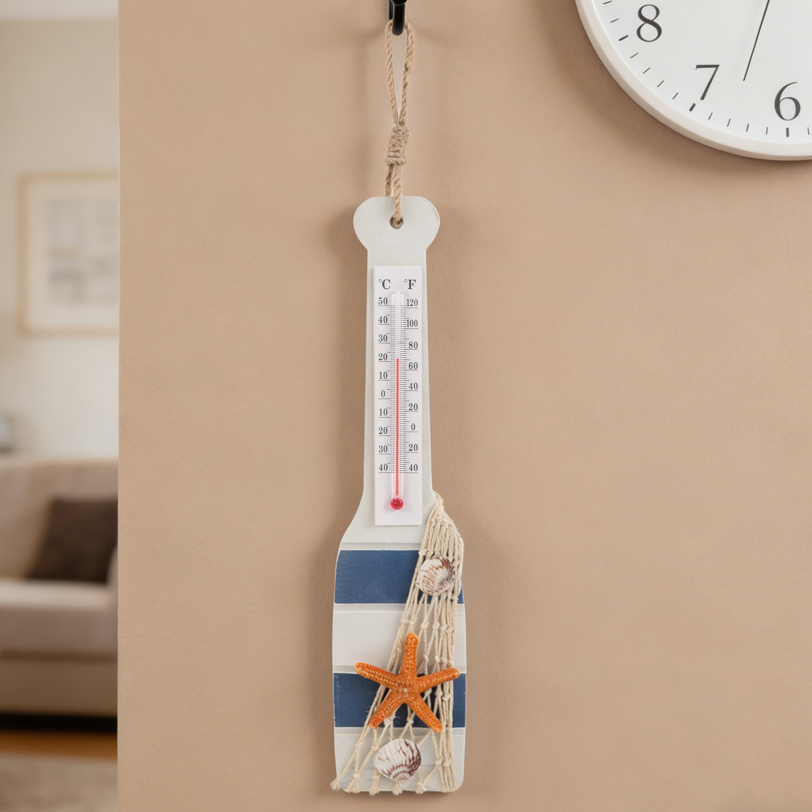 Wooden Paddle Wall Decor Beach - Home Decor Nautical 评论和价格